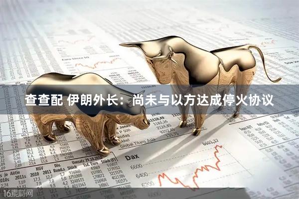 查查配 伊朗外长：尚未与以方达成停火协议